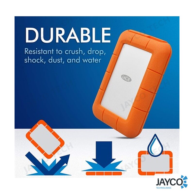 LaCie Rugged Mini 2TB Portable Hard Drive
