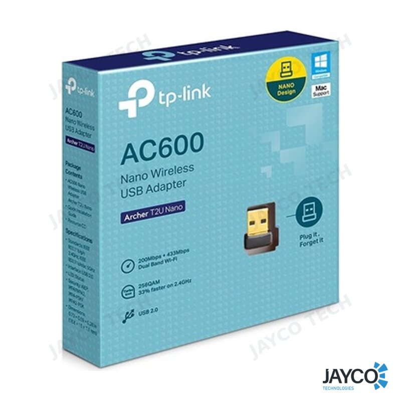 TP-Link Archer T2U Nano AC600 Wireless USB Adapter