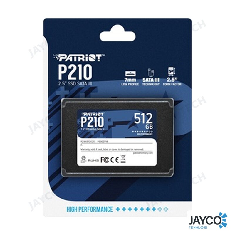 Patriot P210 512GB SSD - 2.5" SATA