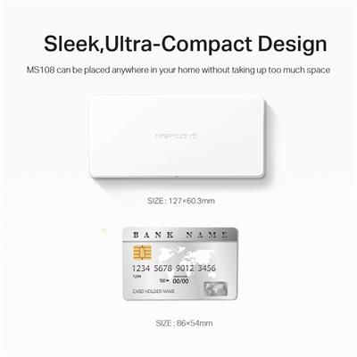 Mercusys MS108 8-Port 10/100Mbps Desktop Switch