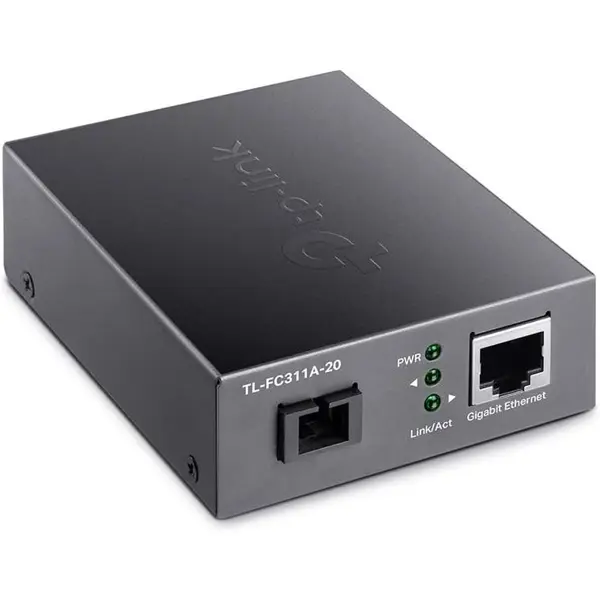 TP-Link TL-FC311A-20 Gigabit WDM SFP to RJ45 Fiber Media Converter