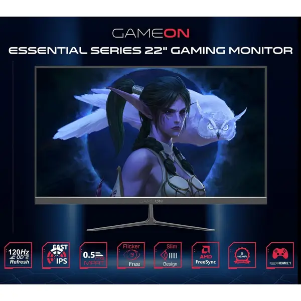 GameOn GOES22FHD120IPS 22-Inch Full HD Monitor
