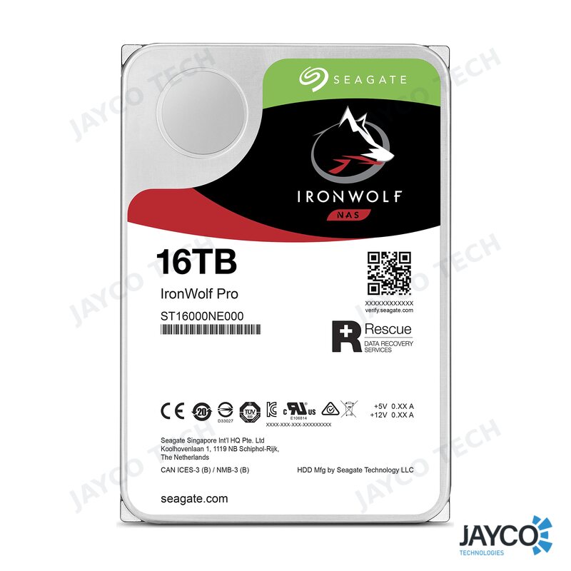 Seagate IronWolf 16TB 3.5" NAS Hard Drive